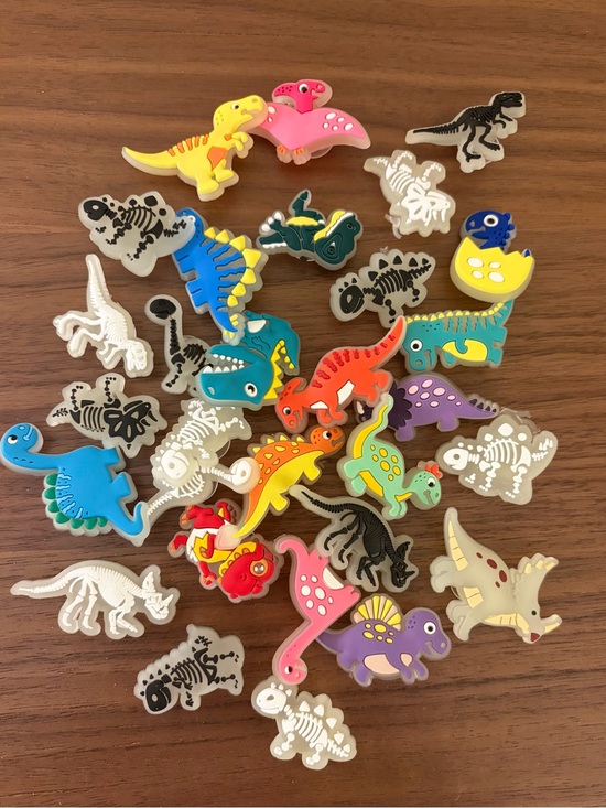 Other - 30 Pc Dinosaur & Fossil PVC Shoe Charms Lot for Clogs